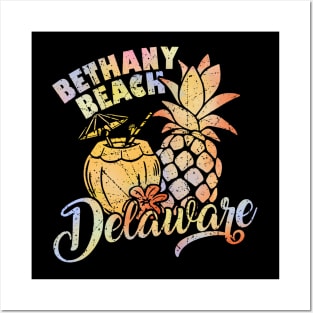 Summer Vacation Retro Bethany Beach Delaware Posters and Art